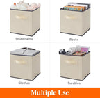 Lifewit 12 Packs Storage Cubes, 11 Inch Cube Storage Bins, Foldable Decorative - Image 4