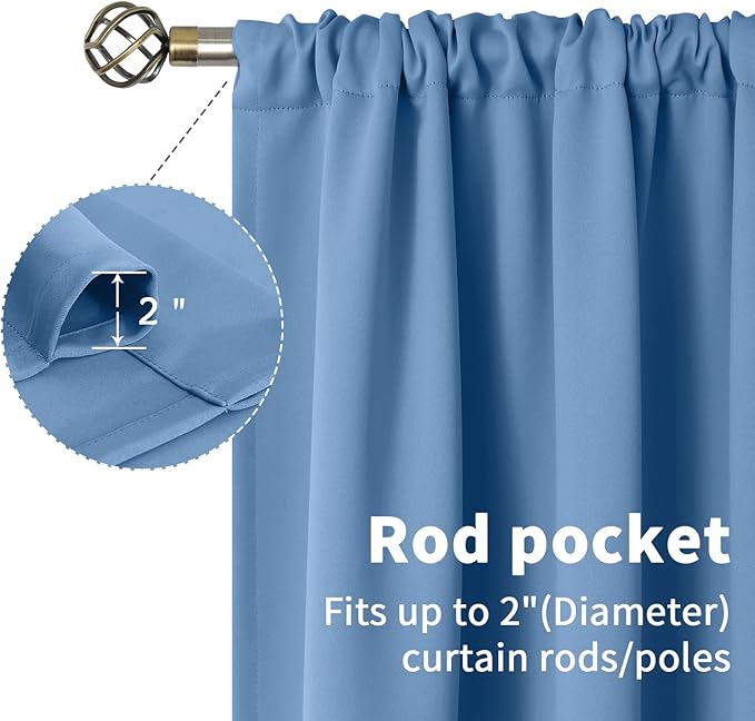 BGment Blackout Curtains 63 Inches Long - Image 5