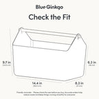 BLUE GINKGO Large Storage Basket – Plastic Caddy - Image 2