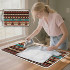 Aztec Ironing Mat Ironing Board Pad Heat Resistant, Quilting & Travel Blanket - Image 3