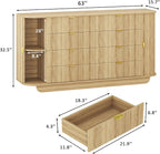 63" Tambour Dresser for Bedroom - Image 2