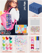 Cheer Pins for Backpack Cheer Stuff Kit 70 Blue Colored Clothes Pins - Image 3