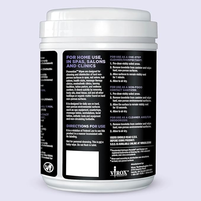 Prevention All Purpose Disinfecting Wipes – Cleaning Wipes Canister, Bulk - Image 9