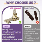 Alise Keyed Hasp Lock, 3 Inch Safety Packlock Clasp Hasp Lock Latch - Image 10