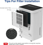 Shinco 30 Pints Dehumidifier for Home and Basements, 1500 Sq.Ft Dehumidifiers - Image 4