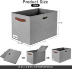 3-Pack Foldable Fabric Storage Bins - Image 2