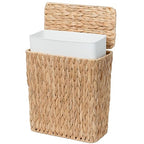 3 Gallon Wicker Trash Can, Small Bathroom Trash Can by WEAVECOMFORTINTOEVERYCORNER