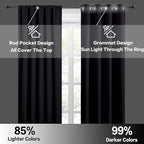 RYB HOME Short Kitchen Window Curtains 30 inches, W42 x L 30 inches, 2 Panels - Image 5