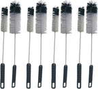 NewFerU Wire Bottle Cleaning Brush Set Small Large Thin Long Handle, Utility by NewFerU