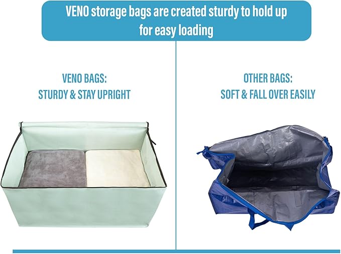 VENO 8 Pack Moving and Storage Bags, Heavy Duty, Alternative to Moving Boxes - Image 5