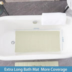 Foldable Silicone Bathtub Mat: Jumbo Size Heavy Duty Safety Bath Mat - Image 2