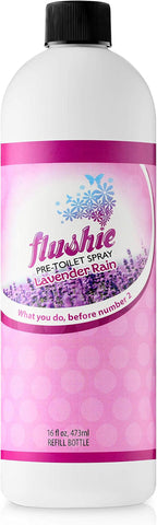 Flushie Pre-Toilet Spray 16 oz Lavender Rain Scent Bathroom Spray 16-Ounce Pump by FlushiePre-ToiletSpray