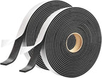 2 Rolls Foam Seal Tape for Door Window Seal Insulation, 3/4in Wx1/8in T by YIJUHOU