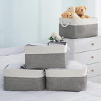 Storage Basket 16x12x8 inch Fabric Sturdy Canvas Storage Bins Organizer - Image 9