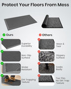 HAMARA Front Door Mat for Outside Entrance 35.5"x17" – Anti-Slip Dirt-Trapping - Image 5