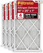 Filtrete 14x25x1 AC Furnace Air Filter, MERV 11, MPR 1000, Micro Allergen by Filtrete
