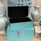 Galt International Large & Small Decorative Storage Box w/Hinged Lid - Image 7