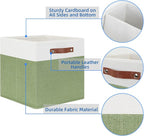 Temary 13 Inch Cube Storage Bin 4 Pack Fabric Storage Cubes Fabric Storage Bin - Image 3