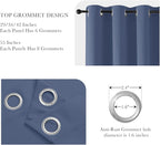 PONY DANCE Stone Blue Blackout Curtains - Image 4