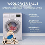 Wool Dryer Balls Organic Felt 6 Pack Laundry Fabric Softener, Extra Large - Image 6