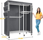 Raybee Clothes Rack with Cover, Clothing Racks - Image 4
