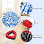 Spin Mop Handle Mop Heads and Base Replacement Sets Compatible - Image 7