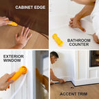InstaTrim The Original Flexible Trim - 50ft Dark Brown 3/4" Wide Caulk Tape - - Image 4