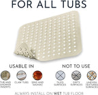 Homerella Anti Slip Shower Mat | Anti Mold Non Slip Bathtub Mat - Image 2