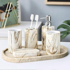 Natural Marble Tray, Oval Vanity Decorative Tray - Image 6