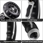 RESTMO Hose Nozzle with Easy Self-Lock Trigger, Heavy Duty Metal Water Hose - Image 7