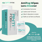 Anti Fog Wipes for Glasses, Binoculars, Face Shields, Ski Masks or Swim Goggles - Image 2