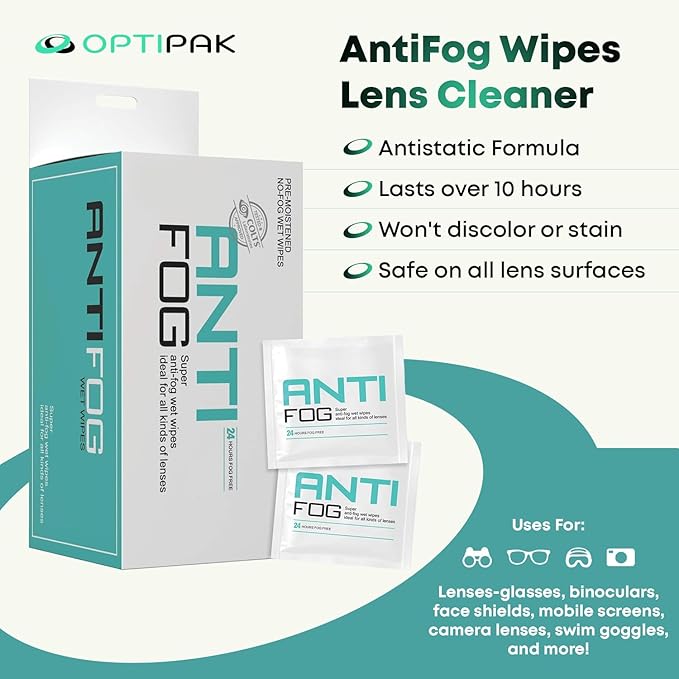 Opti-Pak Anti-Fog Pre-moistened Wipes - Image 2