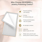 SEVENWELL Silver Polishing Cloth, Jewelry Cleaner Cloth - Image 3