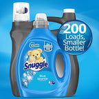 Snuggle Blue Sparkle Liquid Fabric Softener, 2X Concentrated, 200 Loads - Image 2