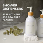 MaisoNovo Refillable Shampoo and Conditioner Bottles | 16.9 fl oz Set of 3 - Image 2