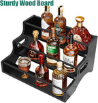 AT-VALY 3-Tier Spice Rack, Iron&MDF Kitchen Storage Shelf, Space-Saving - Image 4