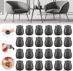24PCS Upgraded Silicone Chair Leg Floor Protectors by Violibar