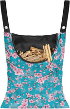 Cherry Blossom Clothespin Pouch Clothespin Bag by CREAMIC