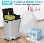 SIMPLI-MAGIC 16 Gallon Elegant Black Step Trash Can – Dual Compartment Kitchen - Image 9