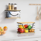 Extra Large Trash Bag Holder Stackable Kitchen Storage, 2 Pack Wall Mounted - Image 3