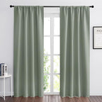 RYB HOME Green Blackout Living Room Curtains by RYBHOME