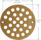 4-Inch Screw-in Shower Strainer Drain Cover Replacement Floor Strainer - Image 2