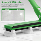 Grout Cleaner Brush with 66'' Long Handle Stiff Bristle Multi-Line Cleaner - Image 3