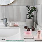 2 Pcs Water Absorbing Stone Trays, Kitchen/Bathroom Sink Soap Dish, Diatomite - Image 6