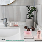 Set of 4 Water Absorbent Diatomite Coasters, Diatomaceous Earth Kitchen Soap - Image 7