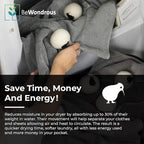Wool Dryer Balls XL, 100% New Zealand Organic Wool - Image 5