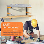 Lumber Rack Heavy Duty Wood Racks Wall Mount Folding Lumber Storage Racks - Image 7
