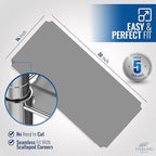 Sterling Shelf Liners for Wire Shelf System: Set of 5 in Graphite: 14 x 30 - Image 2