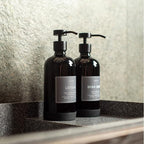16oz Glass Soap Dispenser with Stainless Steel Pump, 21 Waterproof Labels - Image 9