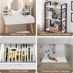 OcePor Non-Adhesive Drawer and Shelf Liner 12IN x 20FT, Non Slip Cabinet and - Image 7